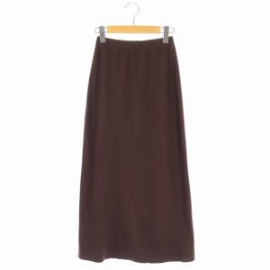 タイトスカート ロング イージー XS ブラウン