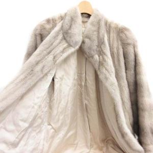 Crescent Down Works ファーコート ロング サファイヤミンク 9-11 M-L グレージュ