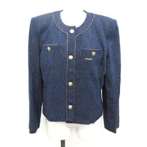 LEONARD ビンテージ シルクデニムスーツセットアップ ネイビー