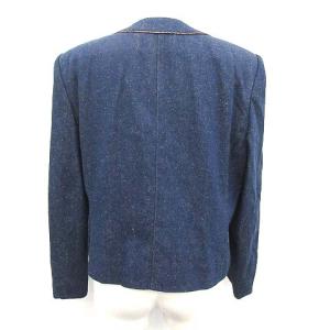 LEONARD ビンテージ シルクデニムスーツセットアップ ネイビー