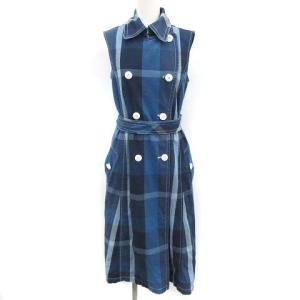 ワンピース ノースリーブ チェック