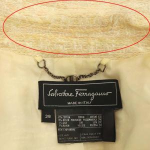 Salvatore Ferragamo ツイードジャケット ペールピンク