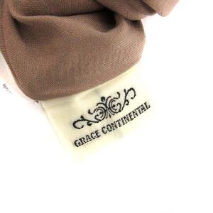 GRACE CONTINENTAL 19AW ワンピース 七分袖 ひざ丈 ボア ウール 36 S ピンクブラウン