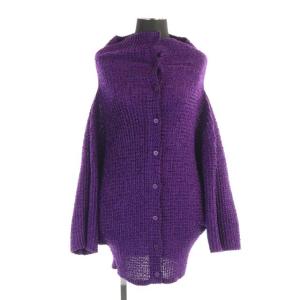 ブラウス シャツ プリーツ 七分袖 ドルマンスリーブ 紫 パープル