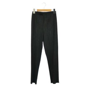 プリーツパンツ イージー 黒