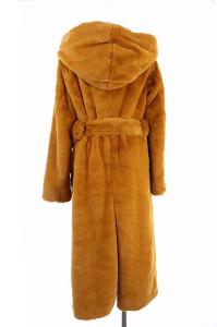 GOLDEN GOOSE 18AW フェイクファー ガウンコート ダッフル ベルトリボン フード付き XS