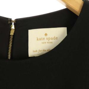 kate spade new york フレンチスリーブリボンワンピース ブラック