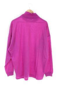 VERSACE ニット カットソー 長袖 ハイネック L 紫 パープル