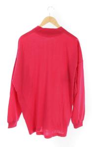 VERSACE ニット カットソー 長袖 イタリア製 ウール 50 赤 レッド