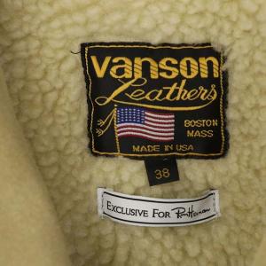 vanson Leathers ロンハーマン別注 カウスウェードライダースジャケット USA製 ベージュ