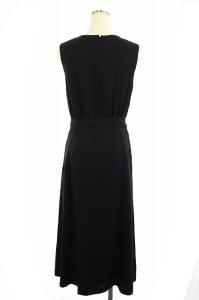 Grace Class ワンピースノースリーブ ロング ミモレ 38 黒 ブラック