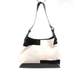 BALLY キャンバスレザーワンショルダーバッグ ブラック