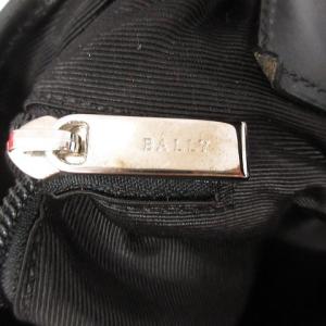 BALLY キャンバスレザーワンショルダーバッグ ブラック