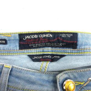 JACOB COHEN JEANS デニム ジーンズ パンツ  クロップド ロゴ 刺繍 W33 インディゴ