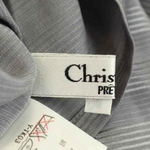 Christian Dior シルクハイネックシャツ グレー