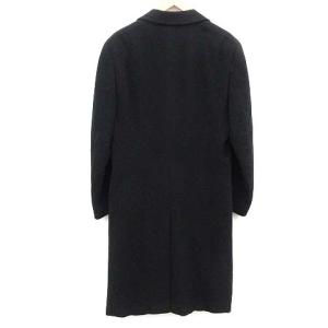 GIORGIO ARMANI LE COLLEZIONI チェスターコート アウター ロング 黒 ブラック