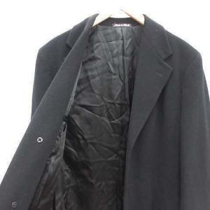 GIORGIO ARMANI LE COLLEZIONI チェスターコート アウター ロング 黒 ブラック