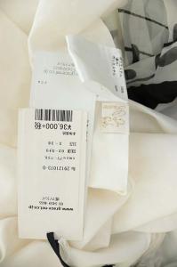 Grace Class 19SS スカート 音符 プリーツ ロング 38 アイボリー 黒 ブラック