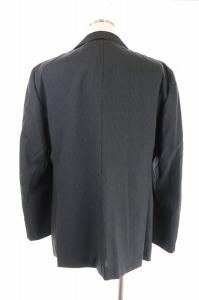 ESTNATION スーツ セットアップ 上下 テーラードジャケット 2B パンツ スラックス ストライプ 52 ダークグレー