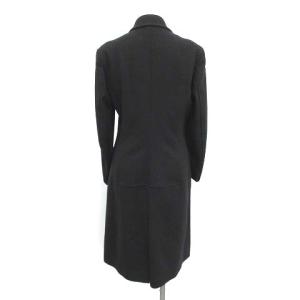 BALLY ステンカラーコート ロング カシミヤ混 ウール イタリア製 4 M ブラック