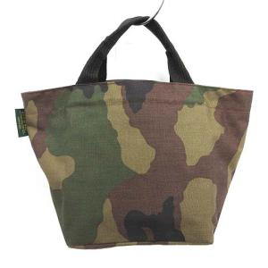 Hervé Chapelier ナイロン 舟型 トートバッグ ハンドバッグ カモフラ 迷彩柄 M カーキ 茶 黒 1027W