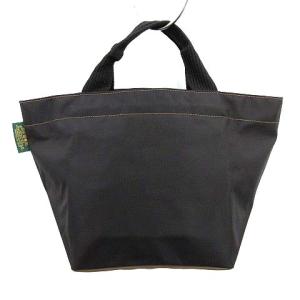 Hervé Chapelier ナイロン 舟型 トートバッグ ハンドバッグ バイカラー M 黒 ブラック 茶 1027N