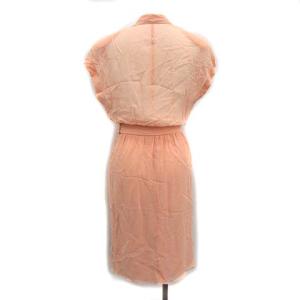 CHANEL BOUTIQUE ヴィンテージ シフォンシアーワンピース サーモンピンク