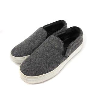 スリッポン フェルト 35.5 グレー