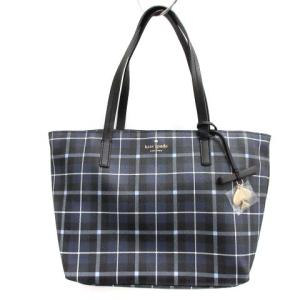 HAWTHORNE LANE PLAID SMALL RYAN トートバッグ ハンドバッグ チェック PVC 紺 ネイビー
