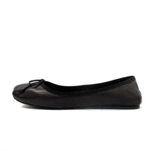 PRADA バレエシューズ リボン 36.5 ブラック