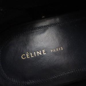 CELINE 17AW フラットシューズ レザー  36 ブラック