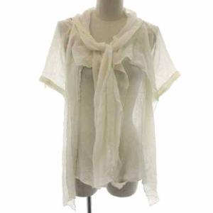 変形デザインブラウス  ホワイト