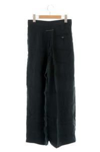 MM6 Maison Margiela 18SS ストライプタックワイドパンツ 38 黒