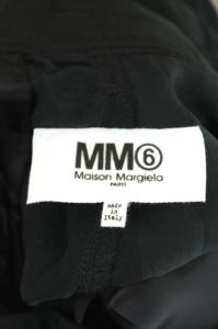 MM6 Maison Margiela 18SS ストライプタックワイドパンツ 38 黒