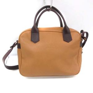Longchamp ショルダーバッグ ハンドバック 2way レザー 茶色 ブラウン
