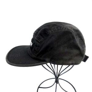 Supreme 17AW Side Zip Camp Cap Denim ロゴ ブラック