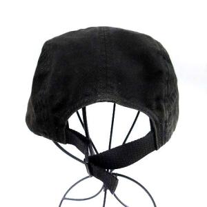 Supreme 17AW Side Zip Camp Cap Denim ロゴ ブラック