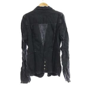 DIESEL リネンテーラードジャケット XS グレー