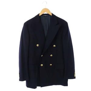 ヴィンテージ テーラードジャケット ダブル ブレザー 紺ブレ ネイビー