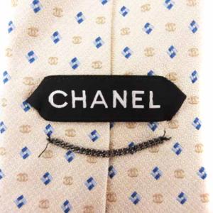 CHANEL 06C ココマークシルクネクタイ ベージュ