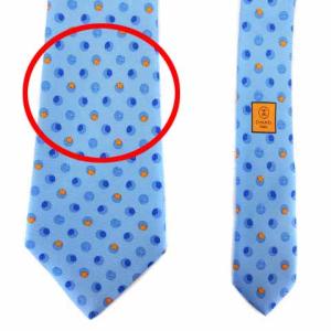 CHANEL イタリア製 06P ネクタイ クローバー ココマーク シルク ブルー イエロー