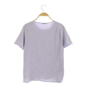 ISSEY MIYAKE 半袖ニットカットソー M パープル