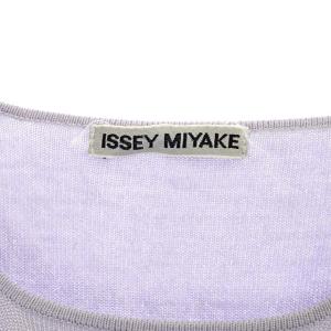 ISSEY MIYAKE 半袖ニットカットソー M パープル