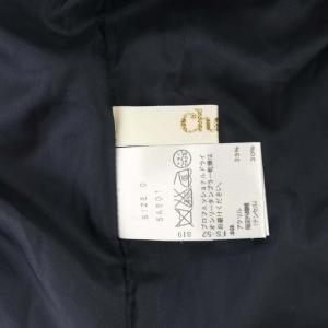 Chesty ノースリーブ総柄切替ワンピース 0 ブルー