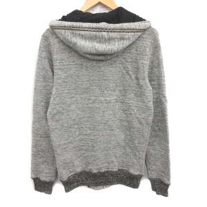 DIESEL ジップアップニットパーカー グレー