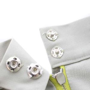 DOLCE&GABBANA スカート ひざ丈 プリーツ シルク 38 グレー イエロー