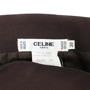 CELINE ヴィンテージ タイトスカート 38 ブラウン