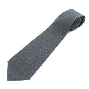 MONSIEUR 総柄ロゴネクタイ グレー