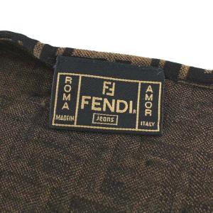 FENDI キャミソール ズッカ柄 I46 L ブラウン ブラック