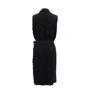 ARMANI COLLEZIONI ノースリーブラップワンピース 40 ブラック